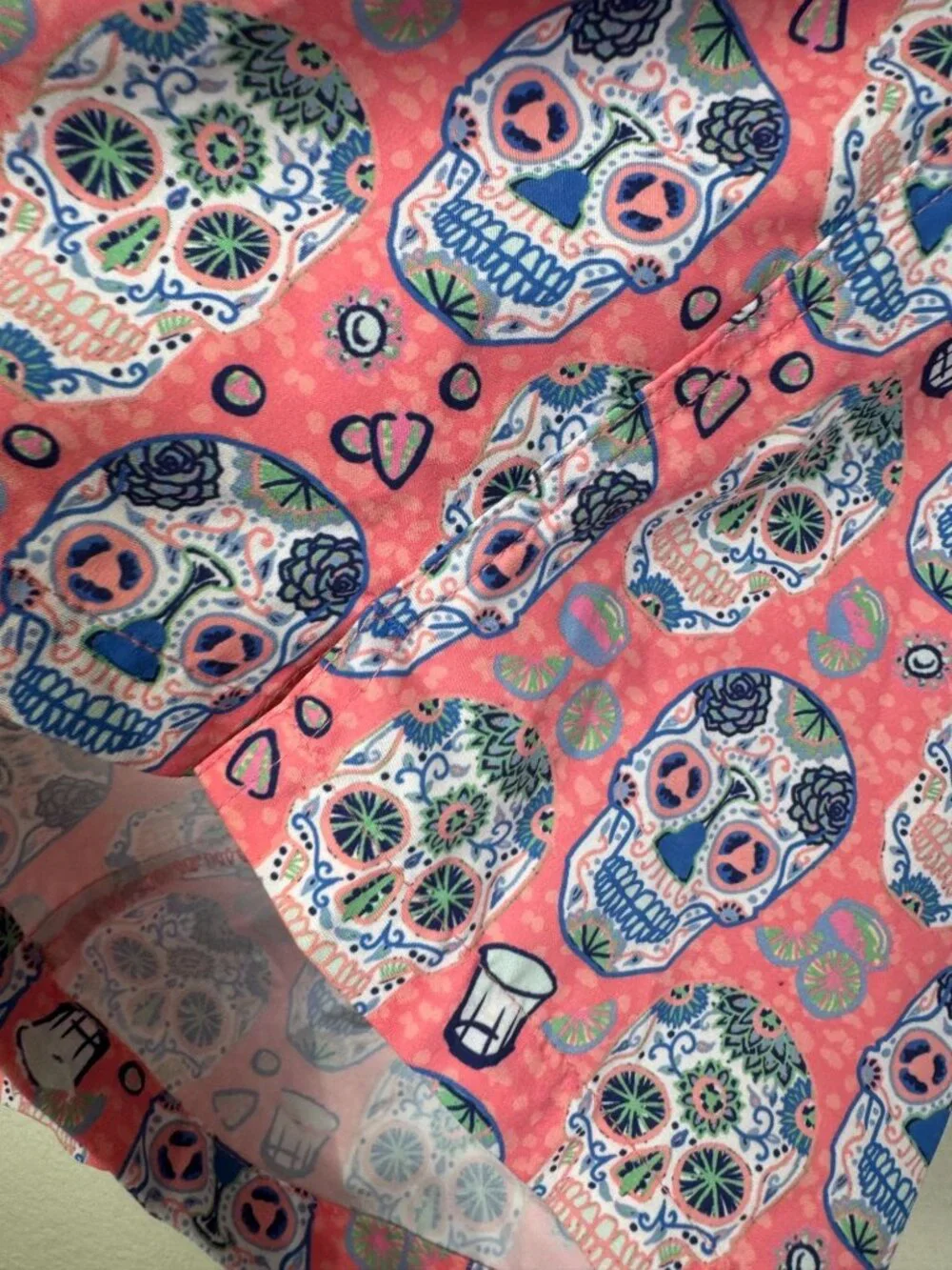 Peter Millar Sugar Skull Novelty Board shorts XL